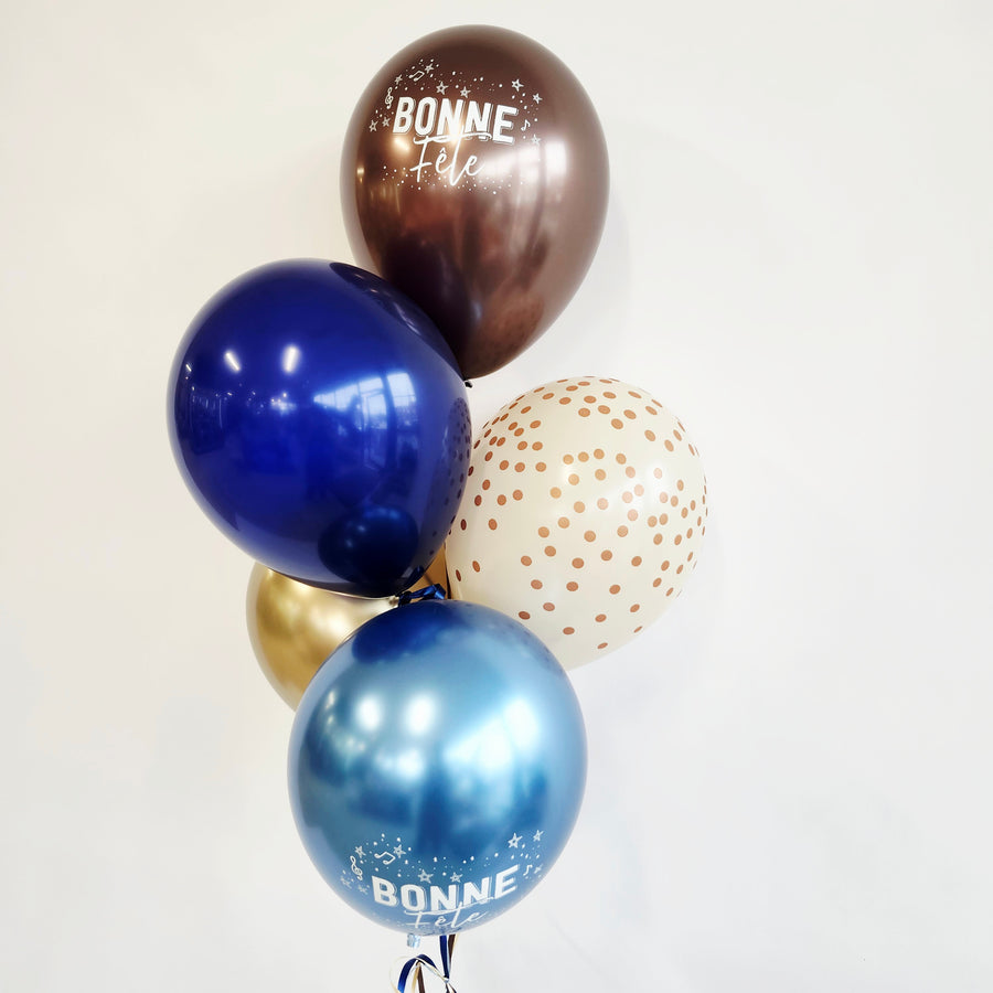 Ballons pour une bonne fête dans les couleurs masculines!