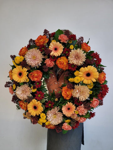 Couronne teinte d'automne