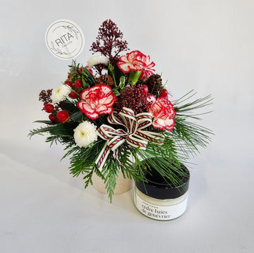 Magie hivernale + bougie