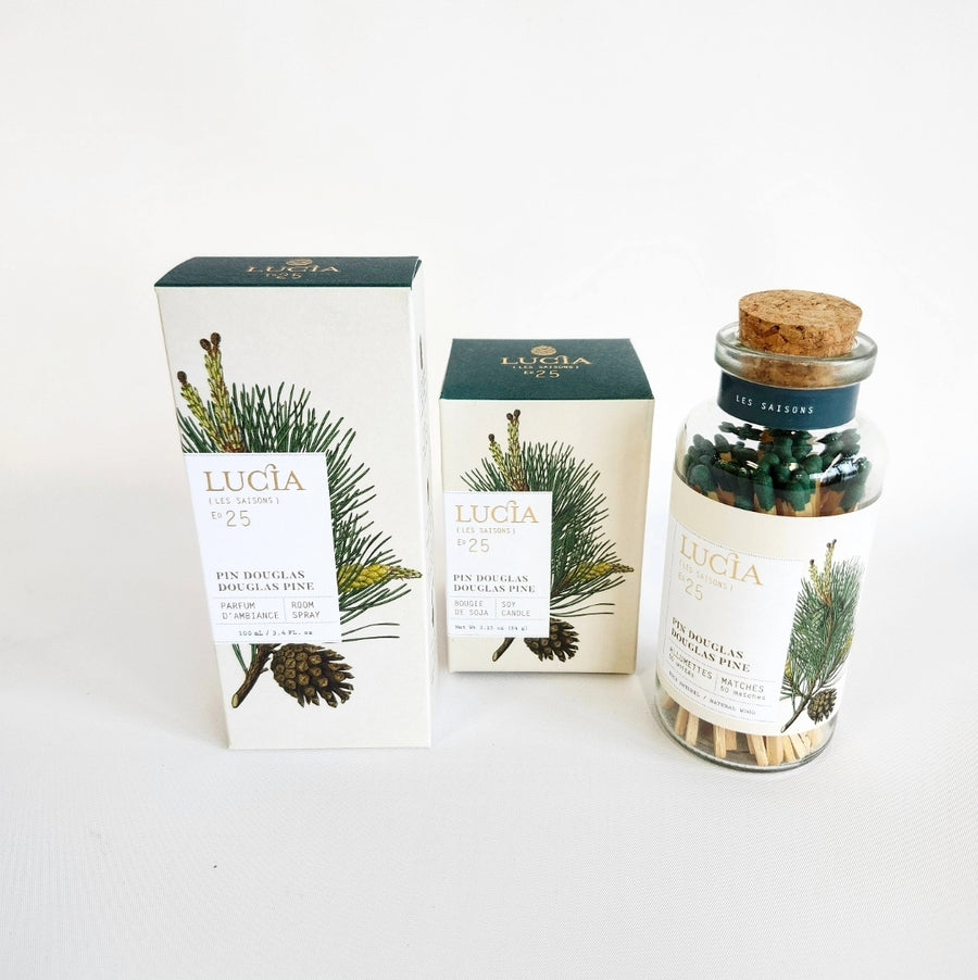 Cadeaux produits Lucia, fragrance pin douglas