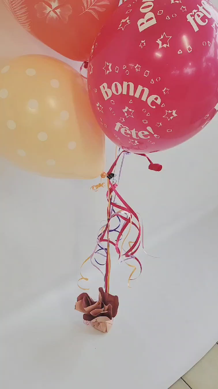 Ballons pour une bonne fête dans les couleurs féminines!