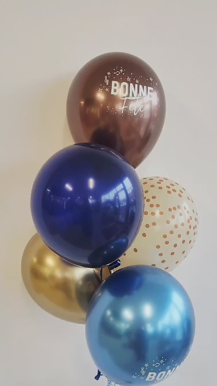 Ballons pour une bonne fête dans les couleurs masculines!