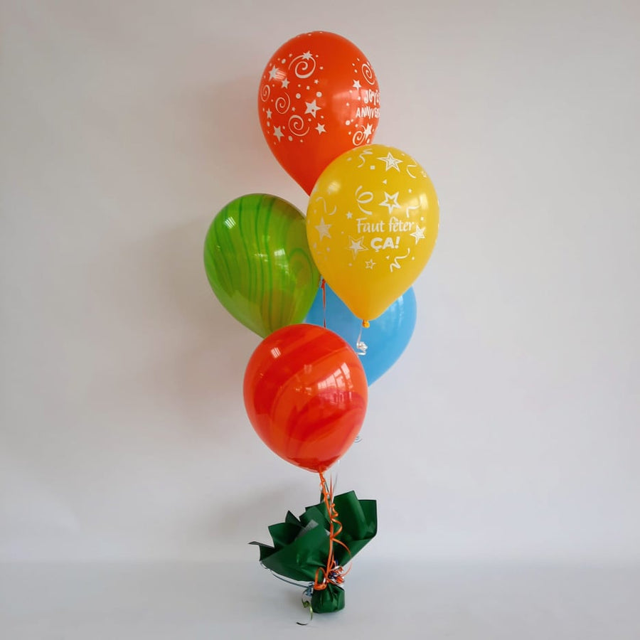 Ballons colorés pour anniversaire!